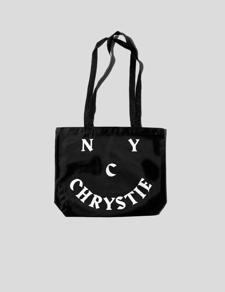 Diversi CHRYSTIENTI NY sorriso logo ote bag nero